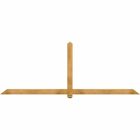 Ekena Millwork Eugene Rough Sawn Timber Gable Bracket, Western Red Cedar, 108"W x 40"H x 2"D x 4"F, 9/12 Pitch GBW108X40X0204EUG00RWR